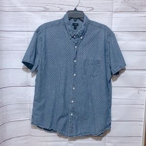 J Crew Denim Polka Dot Shirt